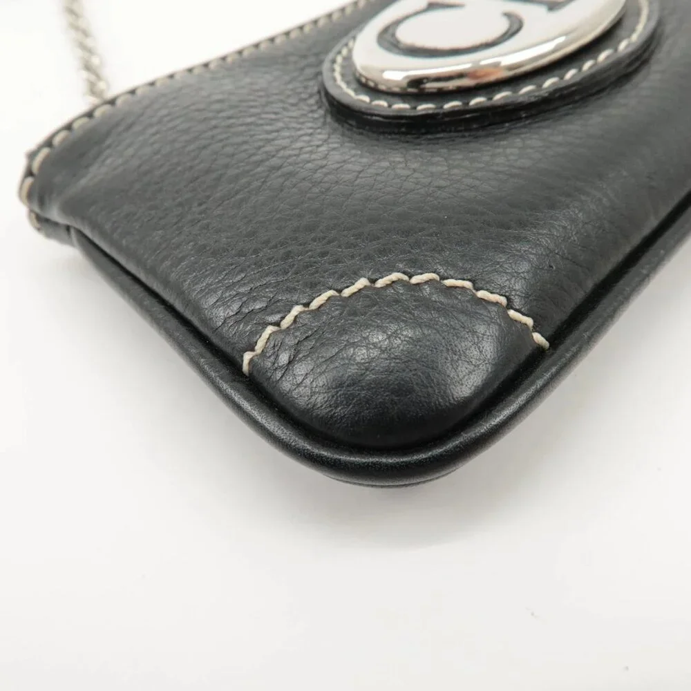 ❤️Authentic Christian Dior CD Logo Leather Coin Case❤️